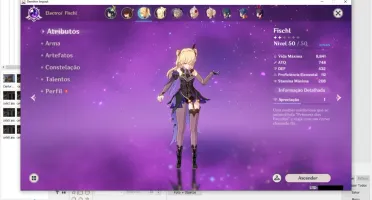 Conta Genshin  AR35 Venti + Espadao 5 estrelas
