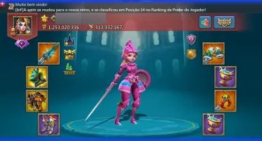 Conta de Lords Mobile 1,3B reino fechado