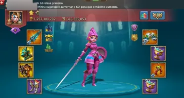 Conta de Lords Mobile 1,3B reino fechado