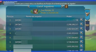 Conta de Lords Mobile 1,3B reino fechado