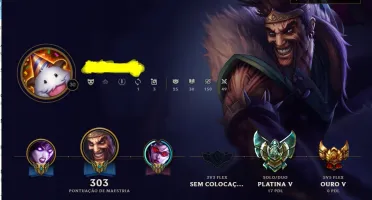 Conta League Of Legends Platina 5