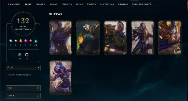 Unranked com TODOS os Champs e 132 Skins ( ADC / SUP )