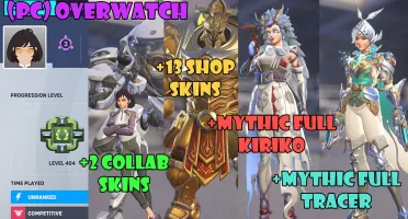(Pc) Conta Overwatch, Shop Skins, Collab skins + 810 coins
