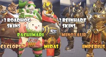 (Pc) Conta Overwatch, Shop Skins, Collab skins + 810 coins