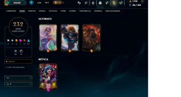 Conta Lol Br — 232 Skins | Lvl 849 | Todos Os Campeões 2017