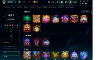 Conta Lol Br — 232 Skins | Lvl 849 | Todos Os Campeões 2017