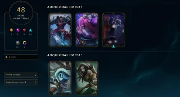 CONTA DE LOL D4 COM SKINS