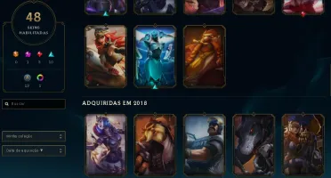 CONTA DE LOL D4 COM SKINS