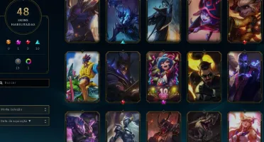 CONTA DE LOL D4 COM SKINS
