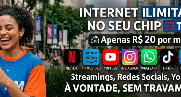 Internet ilimitada no seu chip tim