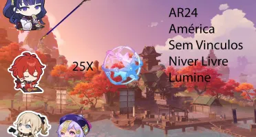 AR24-Baal C1 + Luz Cortadora + Diluc + Jean +Qiqi+25 tiros