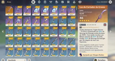 AR24-Baal C1 + Luz Cortadora + Diluc + Jean +Qiqi+25 tiros