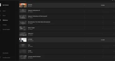 Conta Epic Games, com vários jogos.