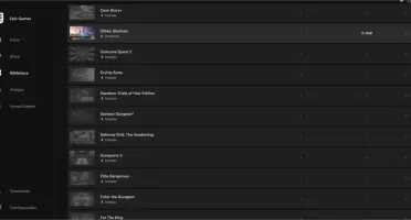 Conta Epic Games, com vários jogos.