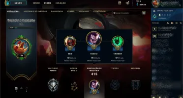 Conta TOP LoL BR, 64 Skins, 45K EA, + Espólios, Promoção