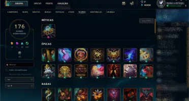 Conta TOP LoL BR, 64 Skins, 45K EA, + Espólios, Promoção