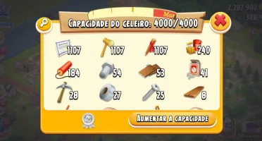 Conta Hay Day nível 60 celeiro 4.000 silo 1.000