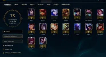 Vendo conta lol unranked NUNCA TEVE ELO
