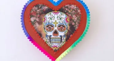 Quadro Box Caveira Mexicana 3