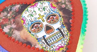 Quadro Box Caveira Mexicana 3