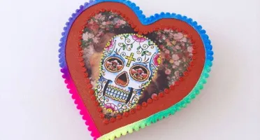 Quadro Box Caveira Mexicana 3