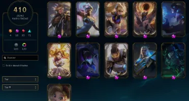 Conta Lol Platina IV 410skins /Urfwarwick/ 86k EA/ All Champ