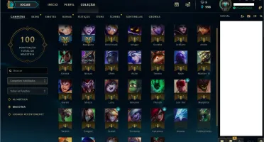 Conta no LOL Prata, ou gold.