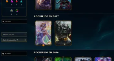 Conta no LOL Prata, ou gold.