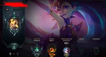 Conta league of legends, desde a season 4 (197 skins)