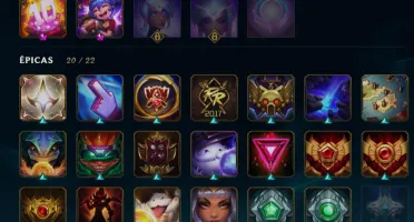 Conta league of legends, desde a season 4 (197 skins)