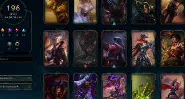 Conta league of legends, desde a season 4 (197 skins)