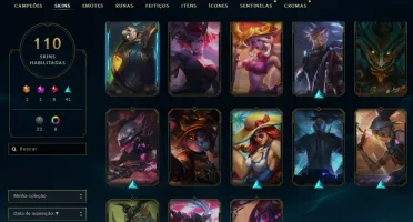CONTA LOL LV 316 COM 110 SKINS
