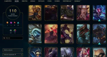 CONTA LOL LV 316 COM 110 SKINS