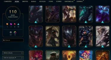 CONTA LOL LV 316 COM 110 SKINS