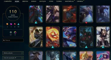CONTA LOL LV 316 COM 110 SKINS