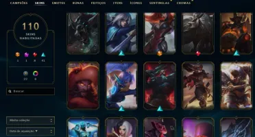 CONTA LOL LV 316 COM 110 SKINS