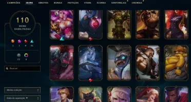CONTA LOL LV 316 COM 110 SKINS
