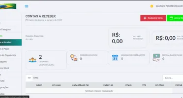 Painel Saas Gestão de Cobranca de Clientes Automatizado