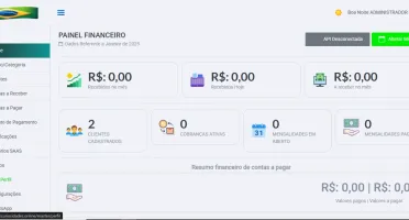 Painel Saas Gestão de Cobranca de Clientes Automatizado