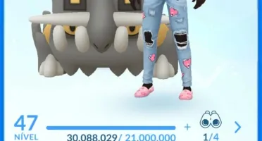 Conta Pokémon Go lv47 já com XP para 48
