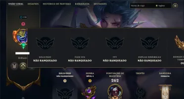 Unranked com 100 Champs e 56 Skins ( ADC / MID / JG )
