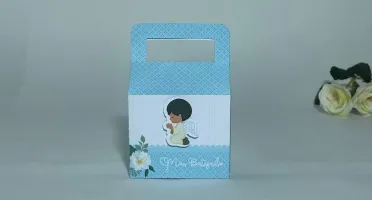 Kit Festa 20 Lembrancinhas Batizado Menino Personalizadas