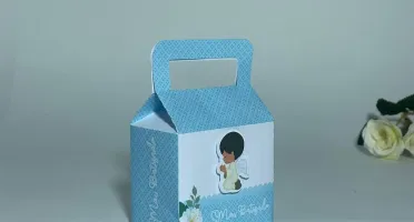 Kit Festa 20 Lembrancinhas Batizado Menino Personalizadas