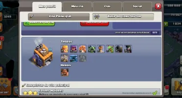 Clash of clans cv10 + 1k de gemas