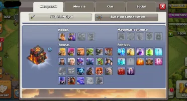 Clash of clans cv10 + 1k de gemas