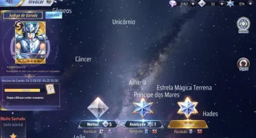 SAINT SEIYA AWAKENING - COM GEMAS AVANÇADAS E LIVROS