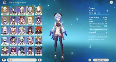 🔴AR 49 ⭐ Ayaka, Ganyu, Shenhe, Diluc, Keqing 5 + Arma 5 ⭐🔴