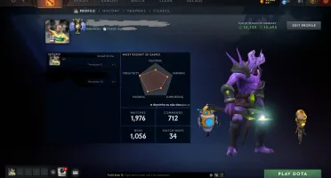Conta Dota 2 Divine 4, 5300 Mmr, 10.000 Conduta Top