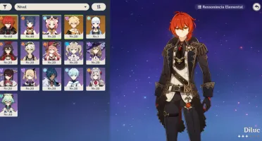 AR 33 Ayaka+ Diluc+ Benção da Lua
