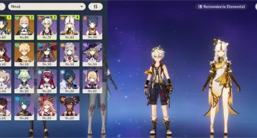 Genshin Impact - conta AR 47 NA com XIAO, MONA e JEAN